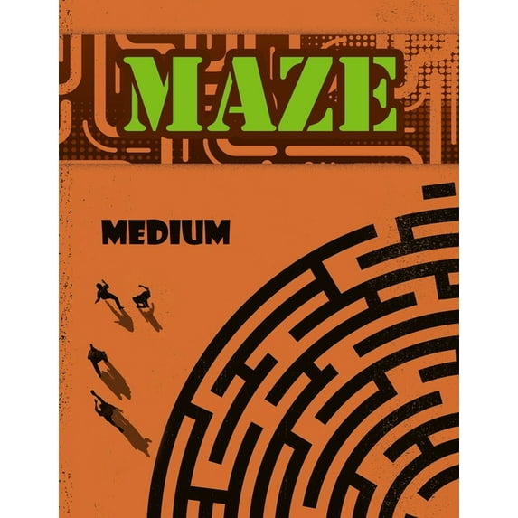 Maze Book for Kids : Medium Level Maze Activity Book, Preschool to Kindergarten Kids Maze Book, Kids Mazes (Paperback)