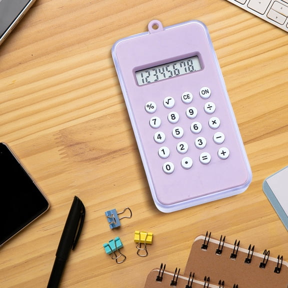 Maze Calculator Keychain, Mini Handheld Pocket Calculator with Puzzle Game, Cute Portable Computing Tool for Students School Office Desk Supplies Backpack Accessories