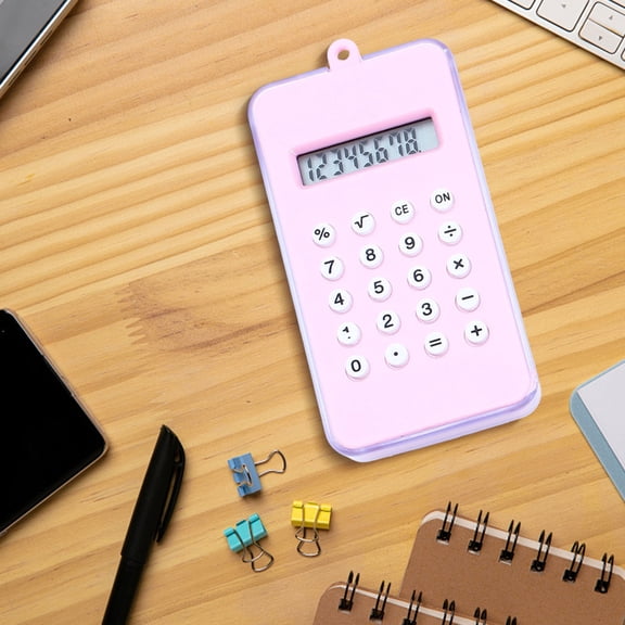 Maze Calculator Keychain, Mini Handheld Pocket Calculator with Puzzle Game, Cute Portable Computing Tool for Students School Office Desk Supplies Backpack Accessories