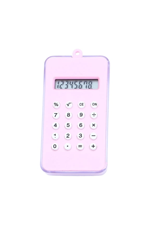 Maze Calculator Mini Cute Handheld Keychain Calculator for Students & Office - Portable Pocket Size Plastic Math Tool for Quick Calculations and Fun Games