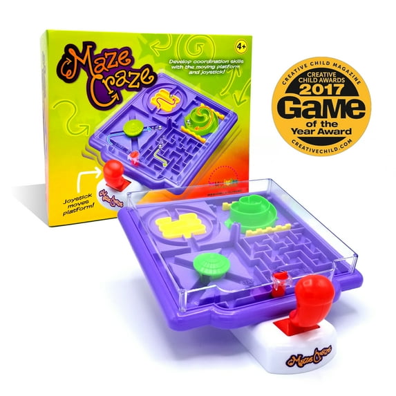 Maze Craze-Purple-a New and challenging Game by MukikiM That uses Hand/Eye Coordination, Motor Skills and Dexterity to Move The Ball Around a Maze on a Moving Platform. The Fastest time wins!…