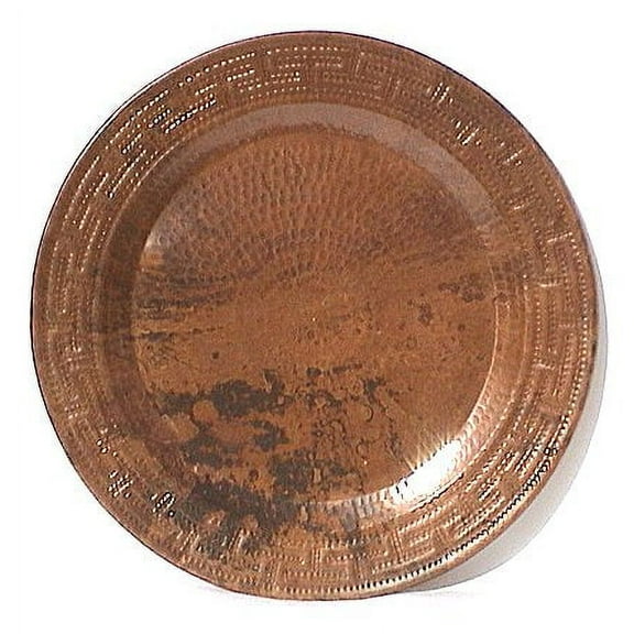 Maze Hammered Copper Plate