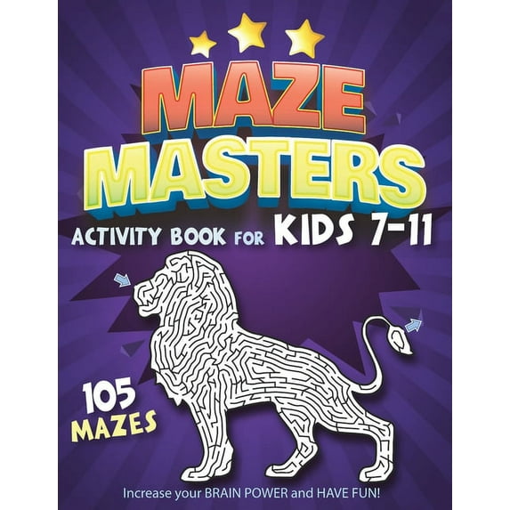 Maze Masters Activity Book for Kids 7-11, (Paperback)
