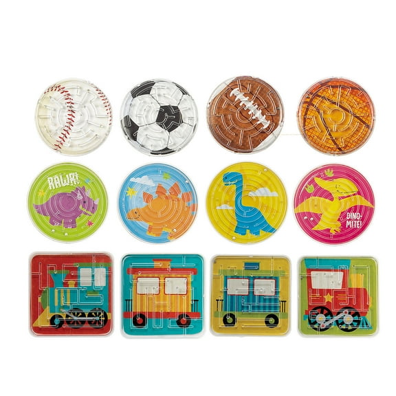 Maze Puzzle Assortment Bulk 72 Pc