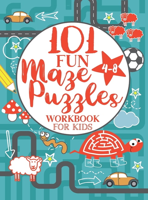 Maze Puzzle Book for Kids 4-8: 101 Fun First Mazes for Kids 4-6, 6-8 ...