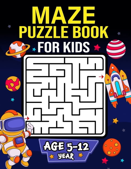 Maze Puzzle Book for Kids age 5-12 years: Activity Book for Kids (Maze