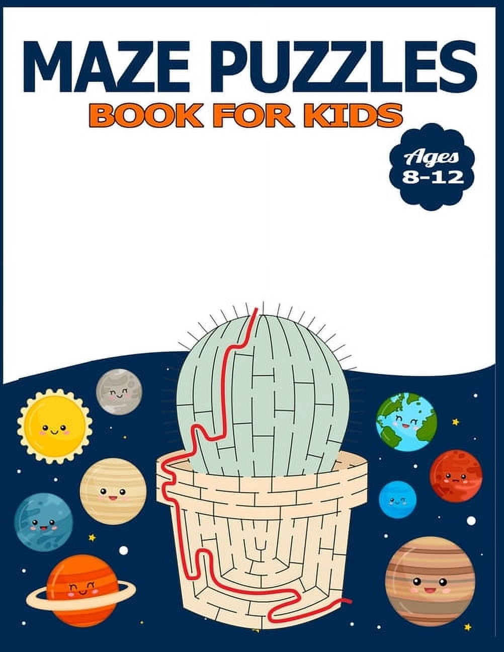 Maze Puzzles Book for Kids Ages 8-12: The Brain Game Mazes Puzzle ...