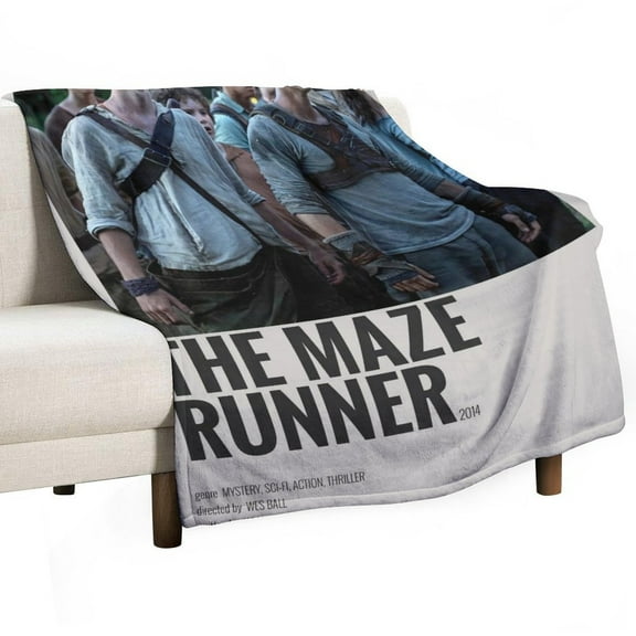 The Maze Runner Luxury Flannel Blanket - Super Soft Anti-Static Plush Warm Blanket for Sofa Bed - Extra Large Cozy Blanket for Men and Women, Home Decor Gift.