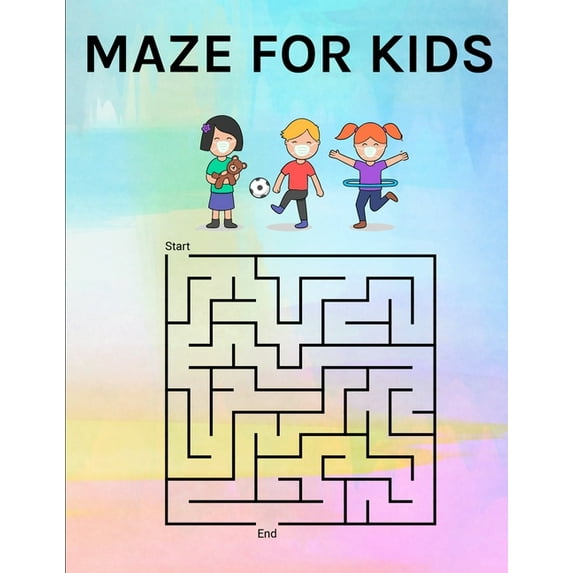 Maze for Kids: Maze Book for Toddlers 3 Years Old and Up, (Paperback)