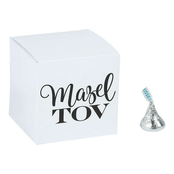Mazel Tov Favor Boxes, Wedding, Party Supplies, 12 Pieces