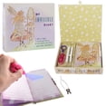 thumbnail image 1 of Mazeology Locking Diary With UV Light Keychain, 2 Invisible Ink Pens & Magnetic Closure Keepsake Box, Hardcover Writing Journal For Secret Messages, 1 of 3