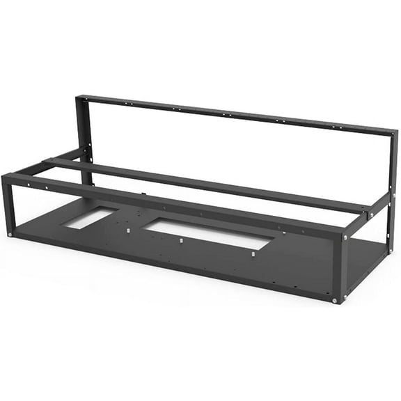 Mazepoly 6GPU/ 8GPU/12GPU Steel Mining Rig Frame Open Air Miner for Mining Cryptocurrency Bitcoin/ETH/ETC/ZEC, Dual Power Supported, Frame Rack Only, Fans & GPU not Included