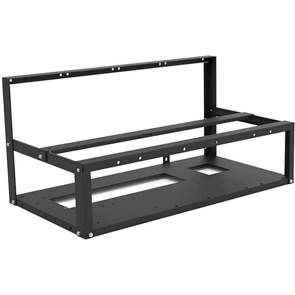 Mazepoly 6GPU/ 8GPU Steel Mining Rig Frame Open Air Miner for Mining Cryptocurrency Bitcoin/ETH/ETC/ZEC, Frame Rack Only, Fans & GPU not Included