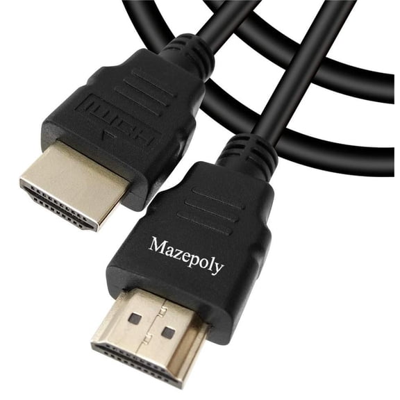 Mazepoly Black 1.8m 4K HDMI Cables for Laptop, Xbox, Nintendo, Roku