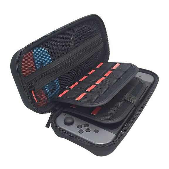 Mazepoly Carry Case for Nintendo Switch Portable Travel Case with 20 Game Card Storage for Nintendo Switch Console,Black