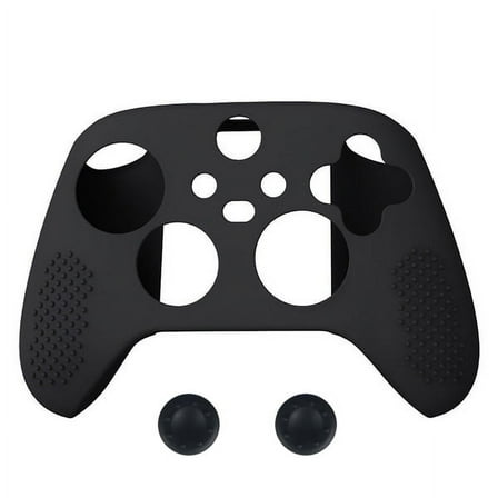 Mazepoly Silicone Cover Case with 2 Thumb Grip Caps for XBOX Series X/S Controller, Black