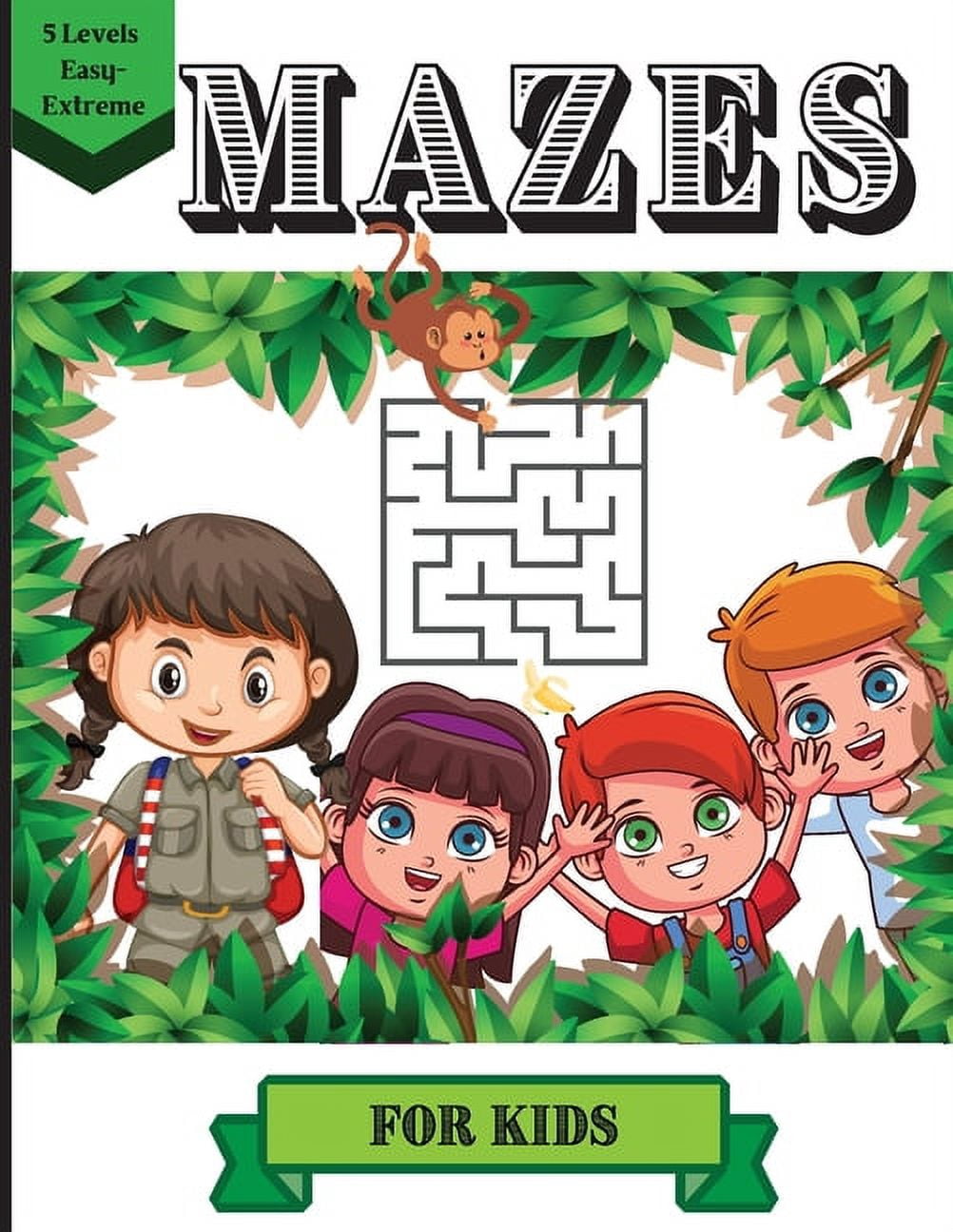 Mazes Activity Book for Kids: Fun First Mazes for Kids 4-6, 6-8 Year ...