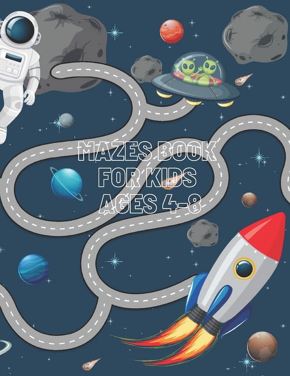 Mazes Book For Kids Ages 48 Year Olds Challenging Mazes Activity