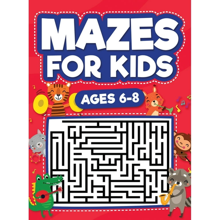 Kids Burger Mazes Age 4-6: A Maze Activity Book for Kids, Cool Egg