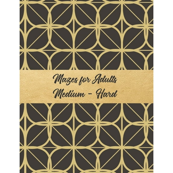 Mazes for Adults Medium - Hard: Great Gift Idea 200 Mazes in Large Size Book (Paperback)