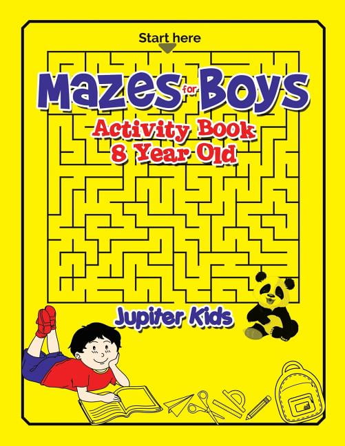 Mazes for Boys: Activity Book 8 Year Old (Paperback) - Walmart.com
