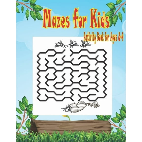 Mazes for Kids Activity Book for Ages 4-8: Easy Beautiful Funny Maze Puzzles for Kids - Activity Workbook Gift For Birthday Anniversary Puzzle Lovers