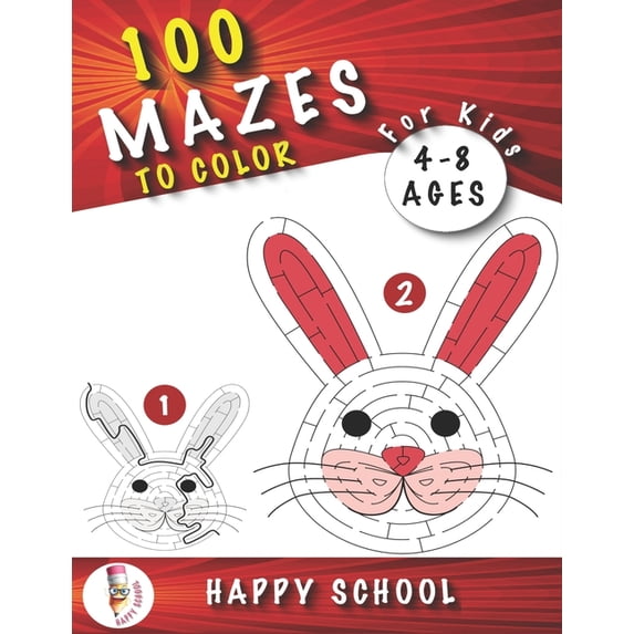 Mazes for Kids Ages 4-8: Workbook for Games, Coloring Book, Puzzles, and Problem-Solving (Maze Activity Book 4-6, 6-8 ), (Paperback)