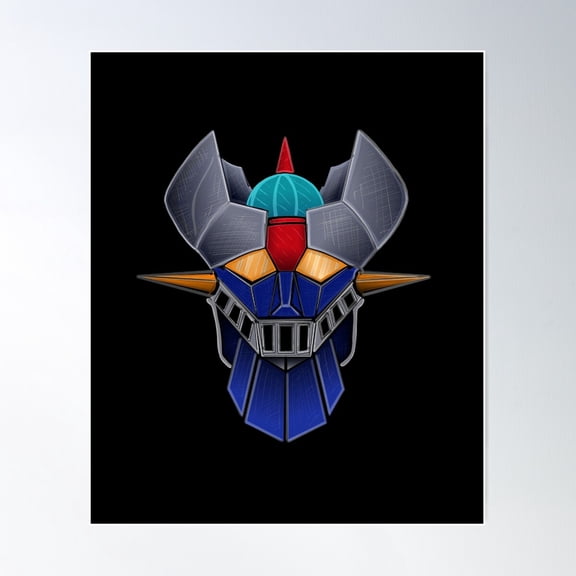 Mazinger Z, Grendizer, Goldorak Poster Wall Art, Modern Wall Decor For Living Room Bedroom, 24x24 UNFRAMED