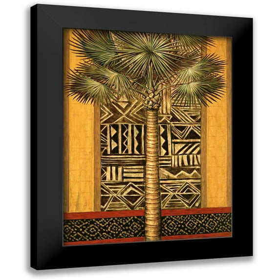 Mazo, Andre 14x18 Black Modern Framed Museum Art Print Titled - African Evening I