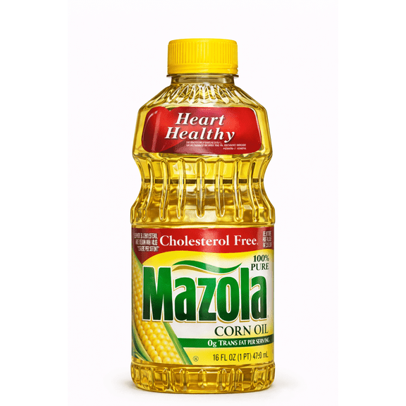Mazola Corn Oil, 100% Pure Cholesterol Free Cooking Oil, 16 fl oz