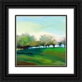 thumbnail image 1 of Mazur-Devaux, Ewa 26x26 Black Ornate Wood Framed with Double Matting Museum Art Print Titled - Champs de pommiers, 1 of 4
