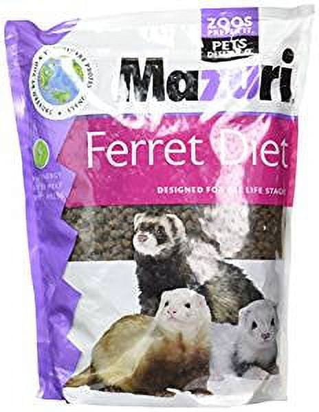 Mazuri Complete Nutrition Ferret Diet Natural Formulated Healthy Pet Food 5 lbs
