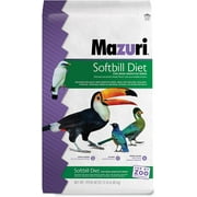 Mazuri | Softbill Diet for Iron-Sensitive Birds | 15 Pound 15 lb Bag