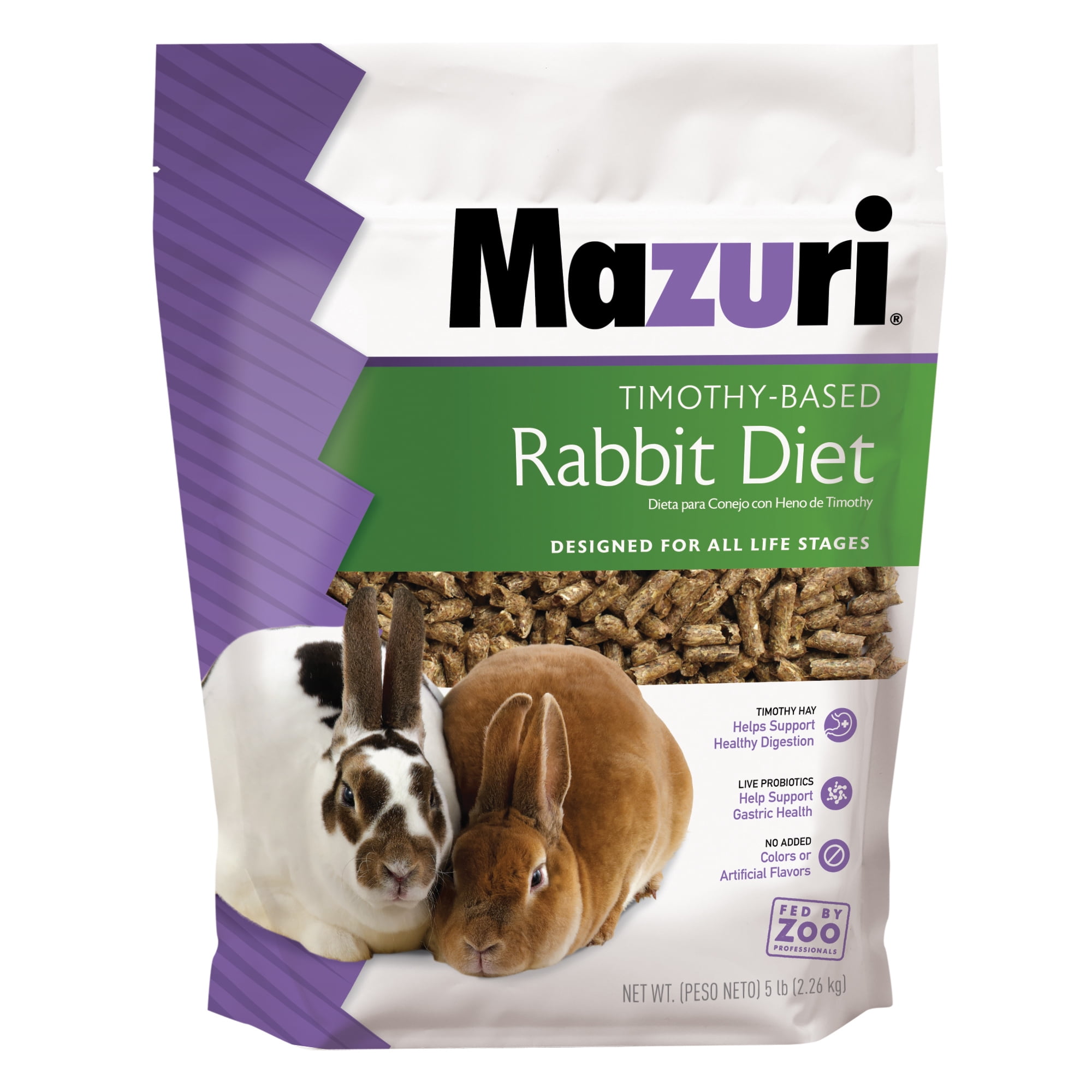 5280 DOG Mazuri Timothy-Based Rabbit Food, 5 lbs.