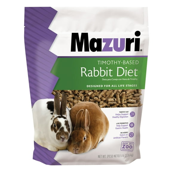 Mazuri Timothy-Based Rabbit Food, 5 lbs.
