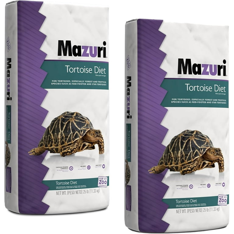 Mazuri | Tortoise Diet | 25 Pound (25 lb.) Bag - Pack of 2