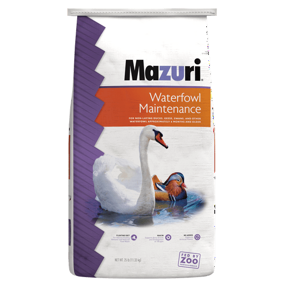 Mazuri Waterfowl Maintenance Diet for Ducks and Geese, 50 LB Bag