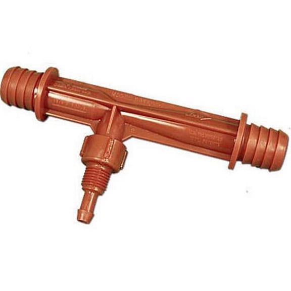 Mazzei 0.75 x 0.25 in. Barbed Cap Ozone Injector, 5psi & 2.2GPM to 120psi-9.4GPM