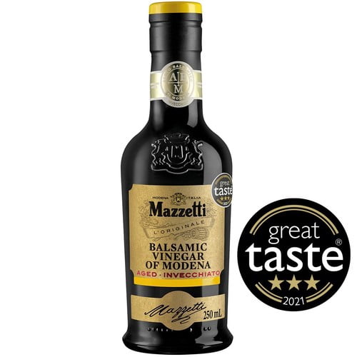 Mazzetti Aged Balsamic Vinegar Gold 4 leaf 250ml, British Import (Pack of 2)