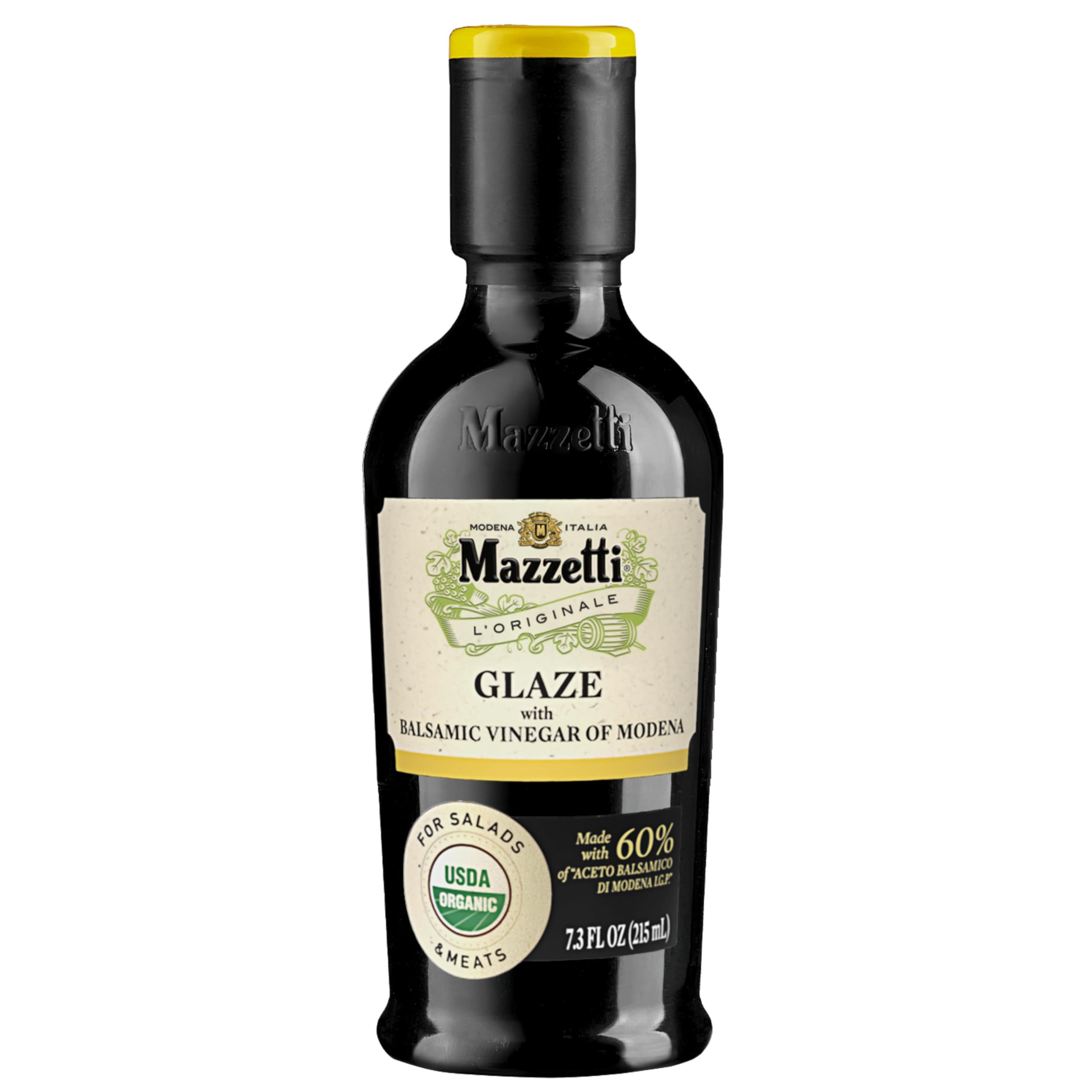 Mazzetti Organic Glaze Balsamic GGA1 Vinegar of Modena PGI, 7.3 Fl Oz ...