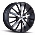 thumbnail image 1 of Mazzi  5-114.3- 5-120 PCD Essence Gloss Black Machined Face Wheel, 1 of 1