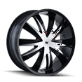 Mazzi Edge-337 22X8.5 5X112/5X120 35Et 72.56Cb Black/Machined - Walmart.com