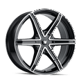 thumbnail image 1 of Mazzi Stilts-371 18X8 5X108/5X114.3 35Et 72.62Cb Black/Machined, 1 of 2