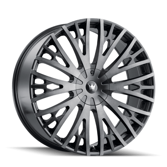 Mazzi Twist Tie-373 20X8.5 5X112/5X120 35Et 74.1Cb Matte Black W/Dark Tint