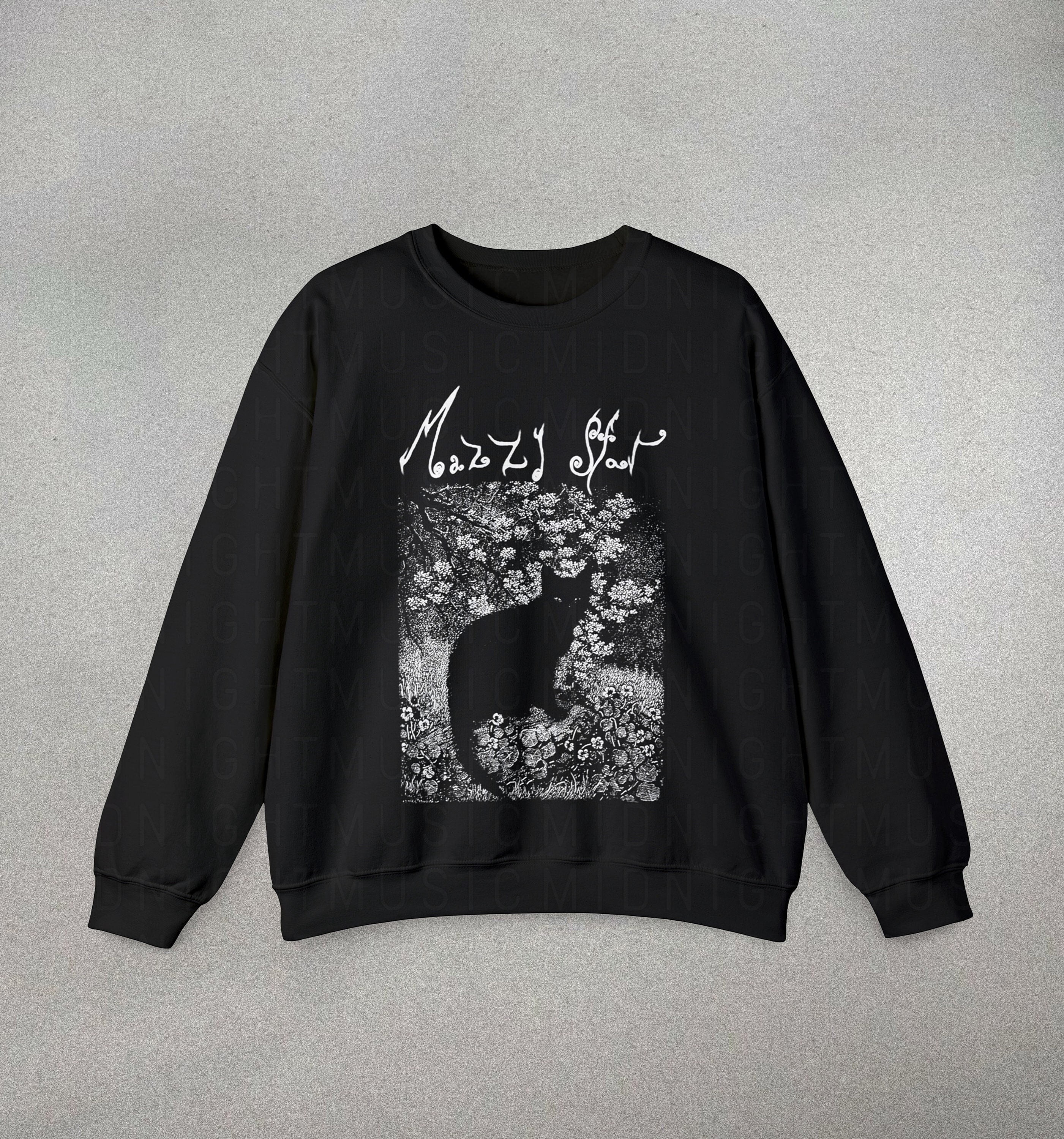 T-shirt Mazzy Star Cat - Rock Alternatif Années 90 - Gildan - Neuf Avec étiquettes - Unisexe