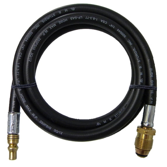 MB Sturgis 100739-72-MBS Propane Hose 1/4" ID 72" L to Hook to Quick Connect