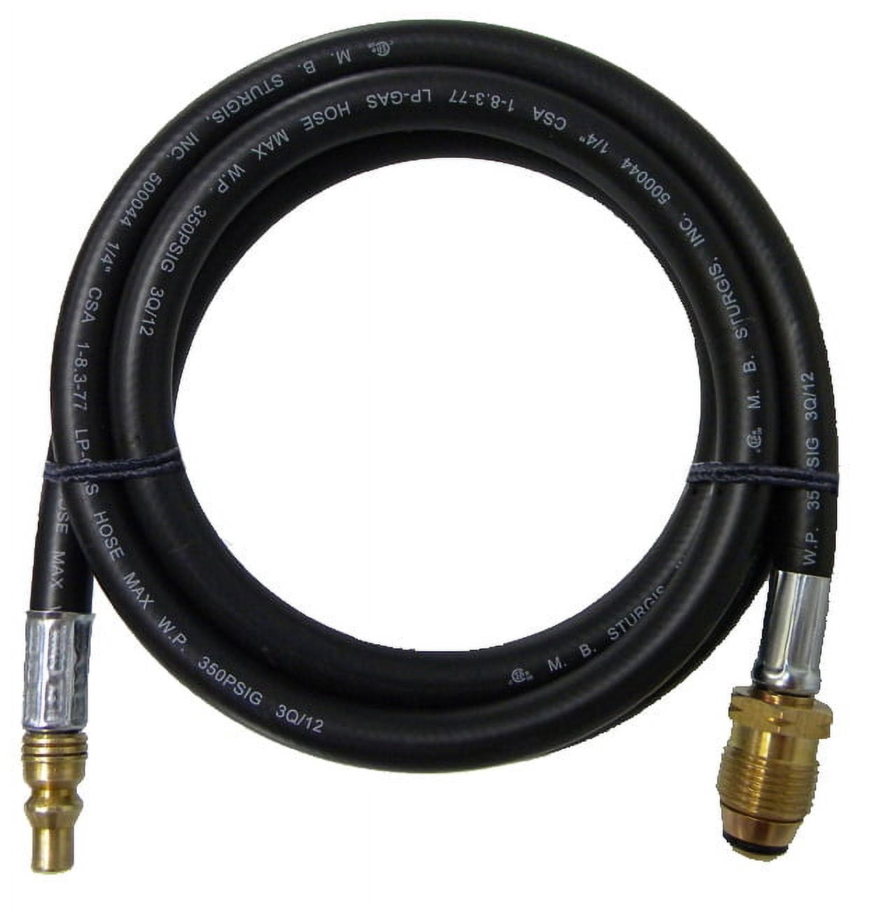 MB Sturgis 100739-72-MBS Propane Hose 1/4" ID  72" L  to Hook to Quick Connect