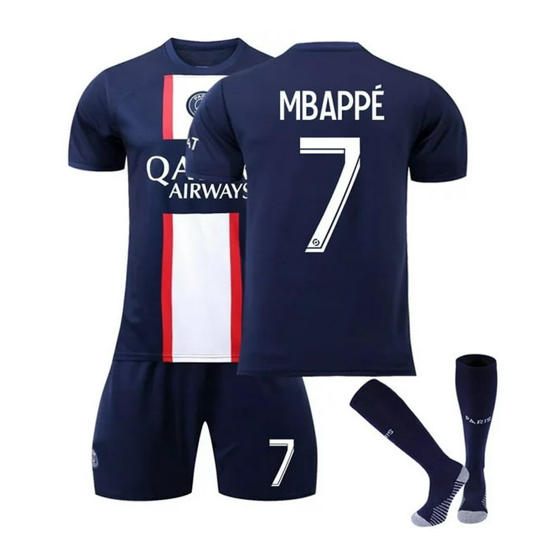 Rústico guapo persuadir Mbappé 2022-2023 Paris Saint-Germain Soccer Jersey Activewear for Kids and  Adults - Walmart.com