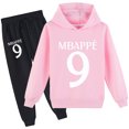 thumbnail image 1 of Mbappé Boys Girls Graphic Cotton Sweatshirt Pullover Spring Autumn Sweatpants 2 Pieces Sweatsuit Outfit Sets, 1 of 3