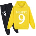 thumbnail image 1 of Mbappé Boys Girls Graphic Cotton Sweatshirt Pullover Spring Autumn Sweatpants 2 Pieces Sweatsuit Outfit Sets, 1 of 3